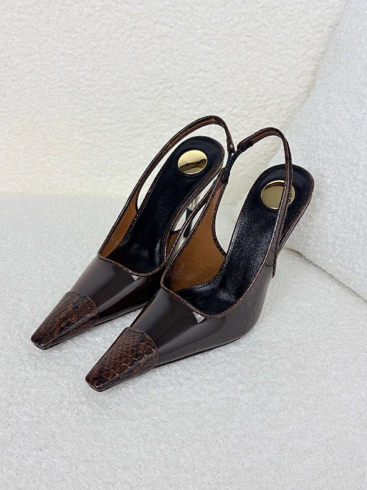 Diamond Strap Stiletto High Heel Sandals for Women