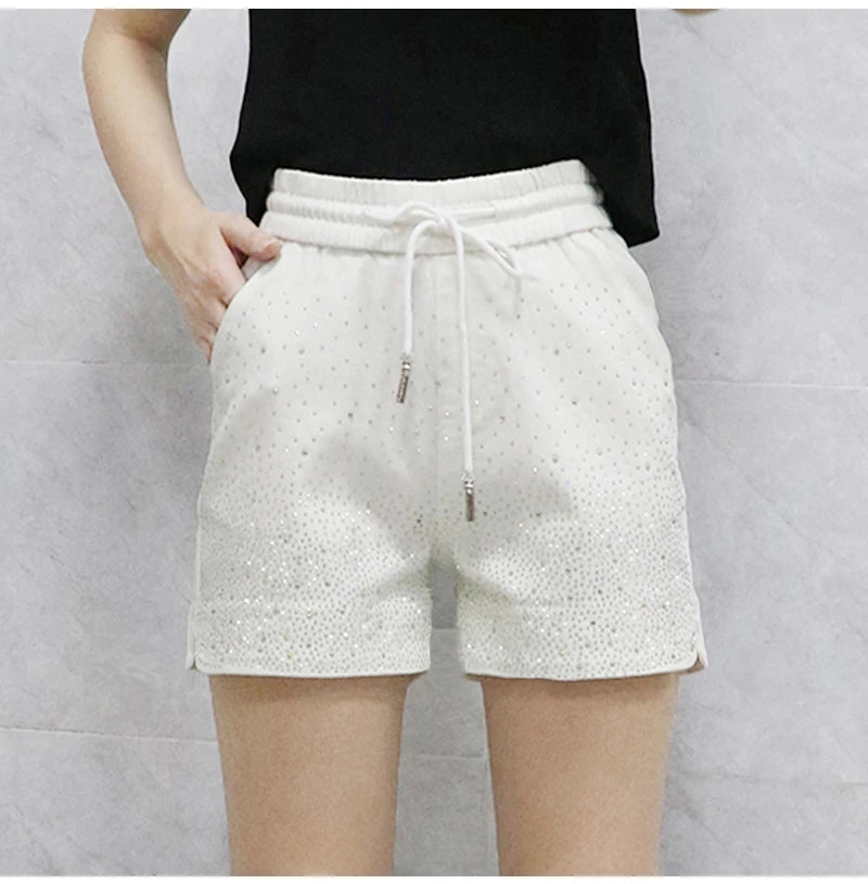 Lightweight High Waist Wide Leg Casual Shorts for Women