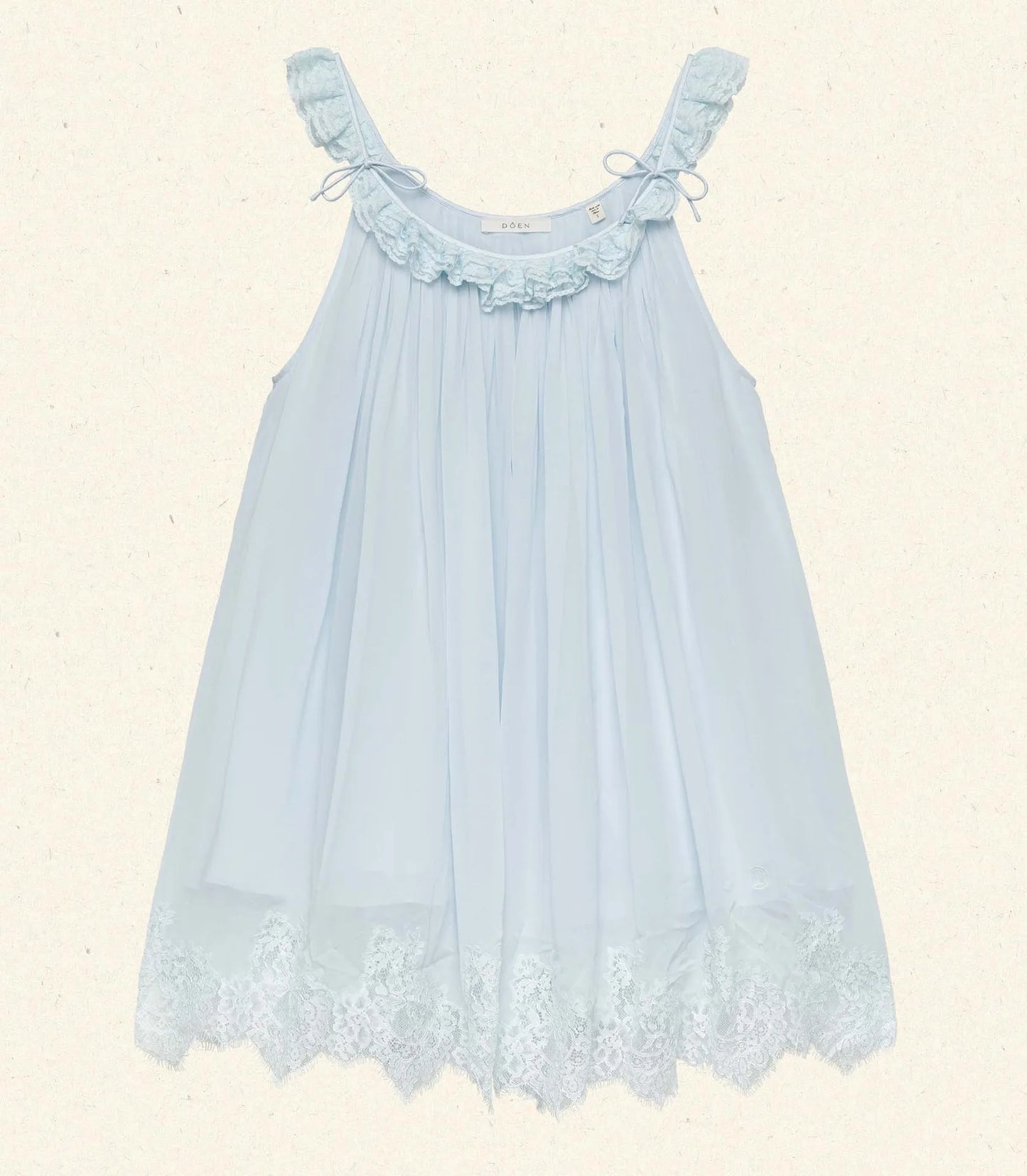Chiffon Lace Spaghetti Strap Tiered Mini Dress for Women