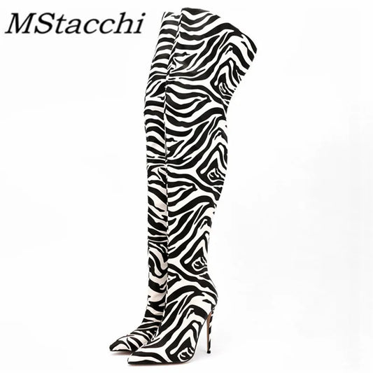 Pointed Toe Over The Knee Boots