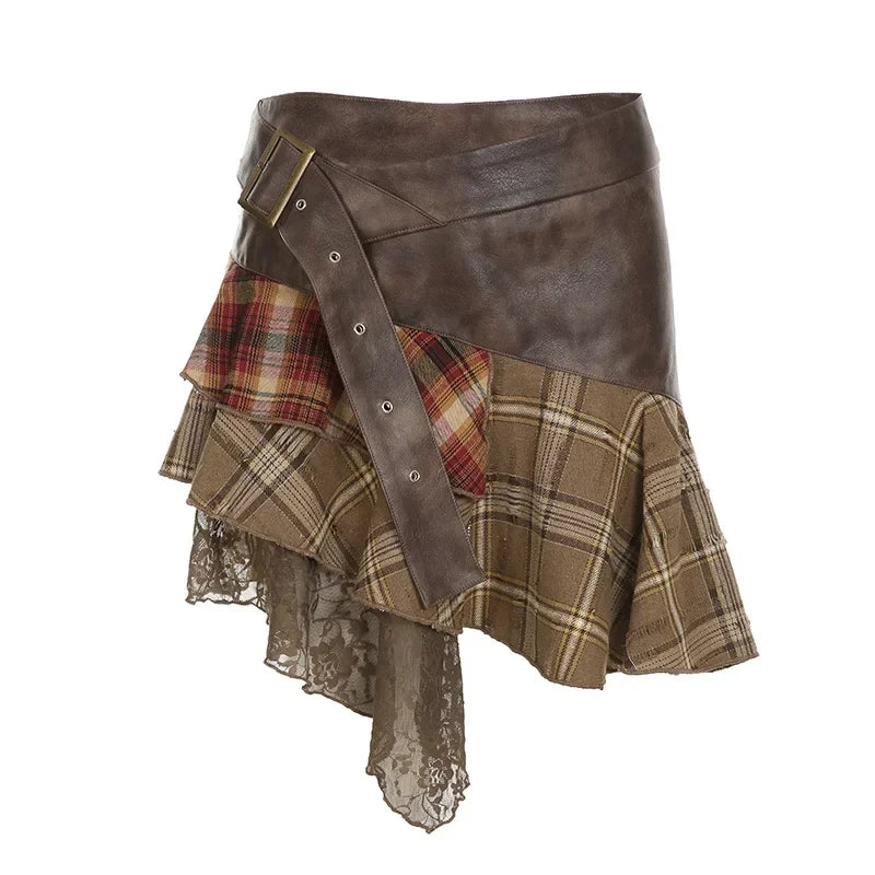 Harajuku Plaid Skirt
