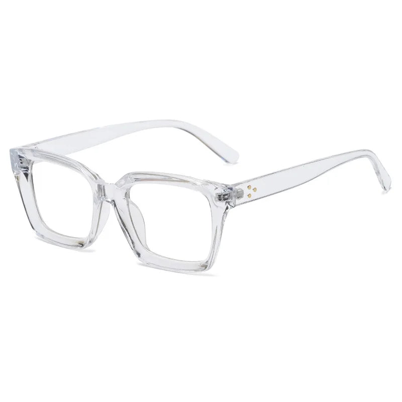 Oversized Square Reading Glasses With Plastic Frames for Women