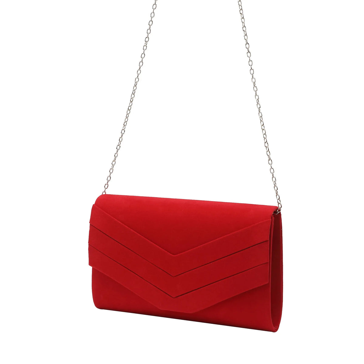Sequined Velvet Chain Evening Clutch Bag for Women