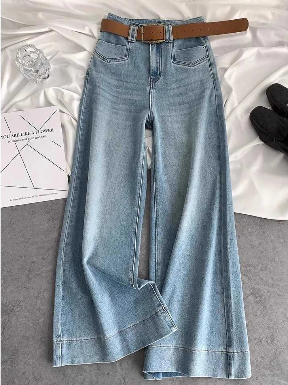 Korean Retro Micro Flare Jeans