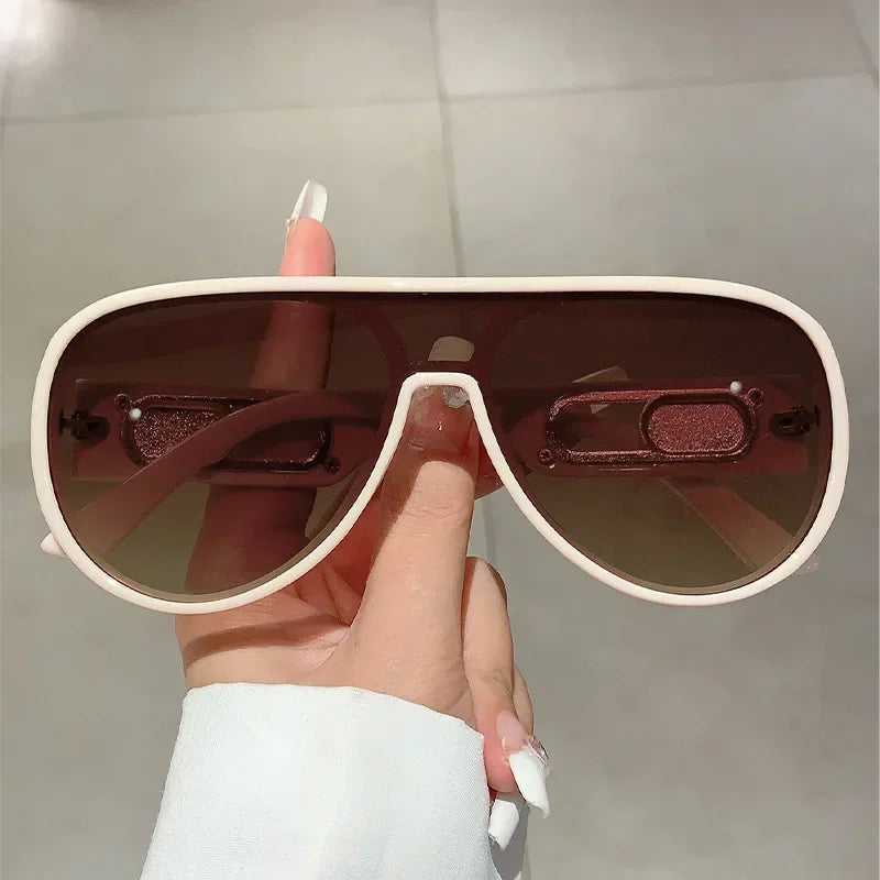 Oversized Square Pilot Sunglasses