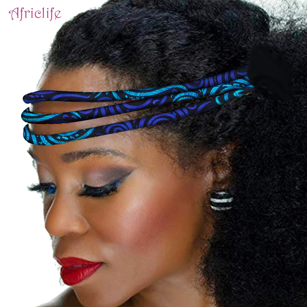 Colorful African Wax Print Handmade Headwrap for Women