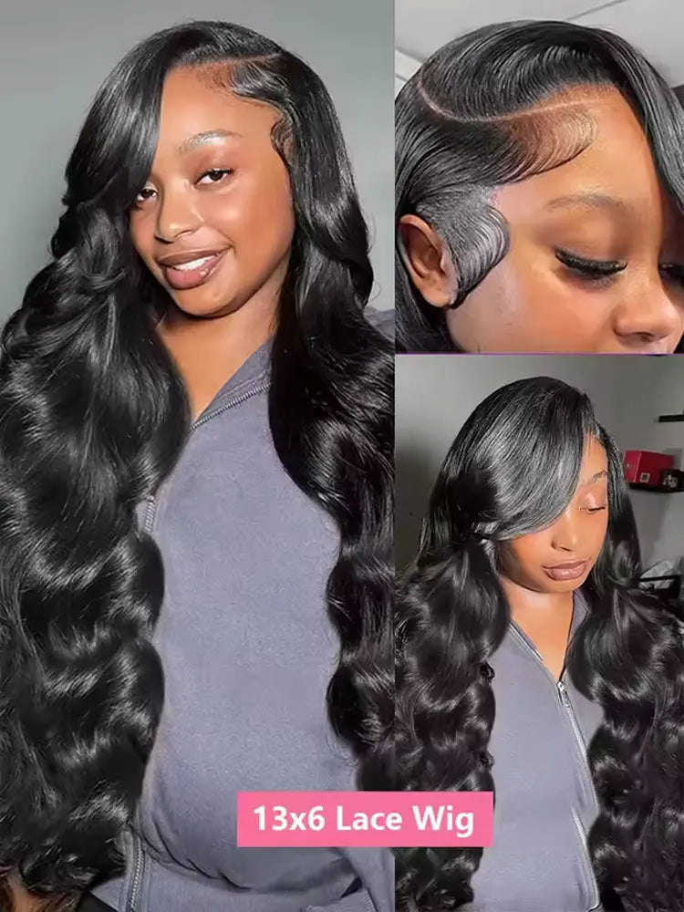 Preplucked Body Wave Lace Front Human Hair Wig For Women