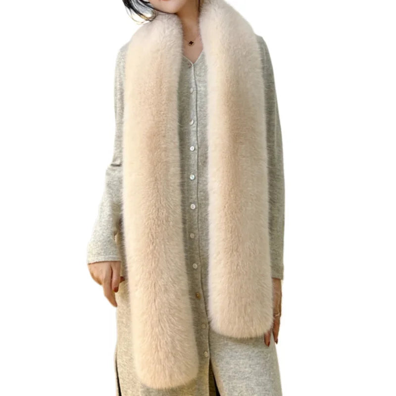 Fluffy Faux Fur Winter Wrap Scarf