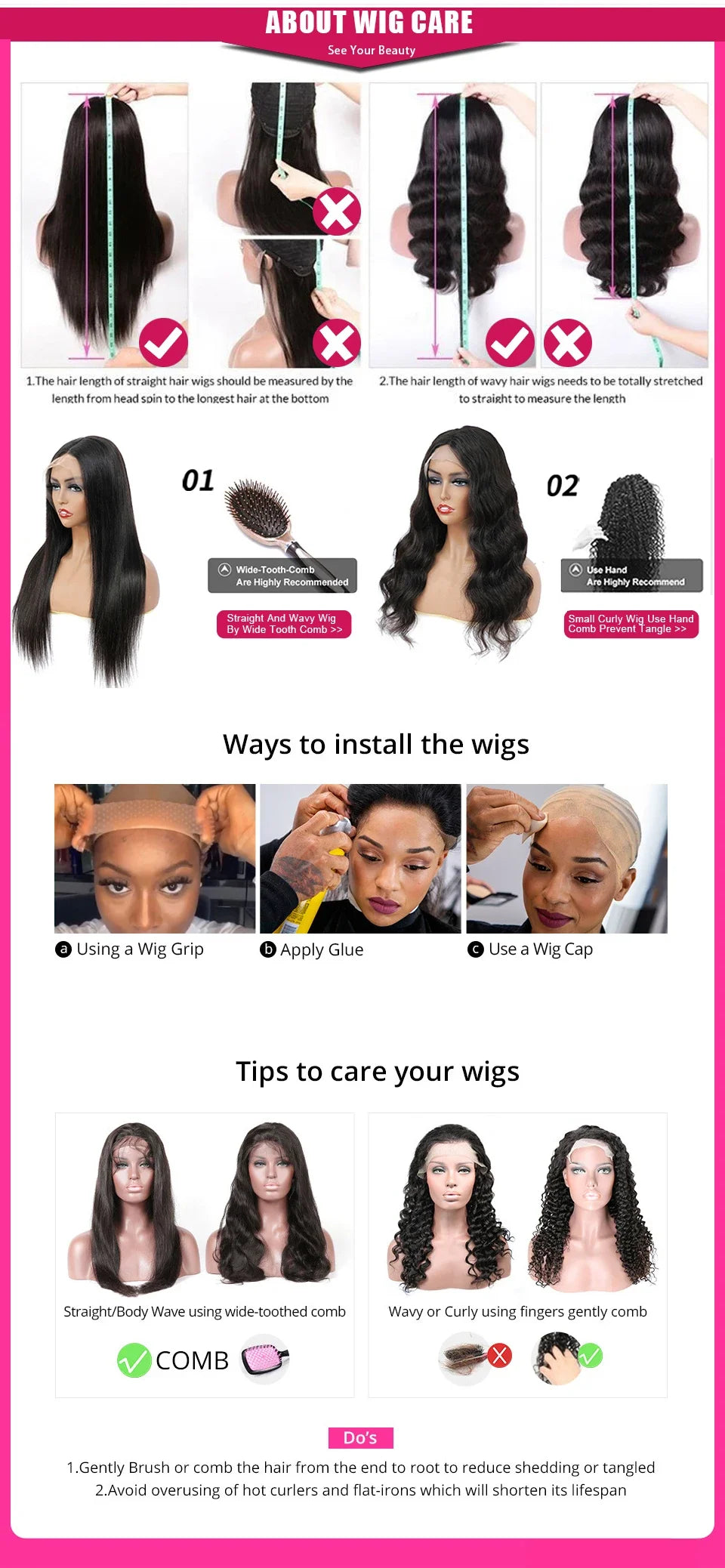 Short Straight Bob Human Hair Wig With Bangs for Women