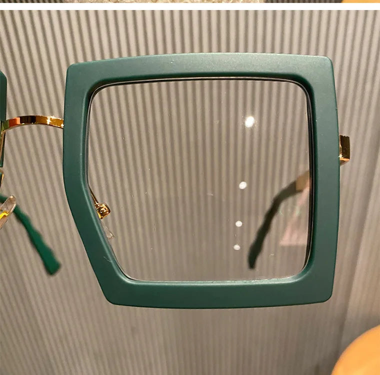 Oversized Transparent Blue Light Blocking Glasses for Women