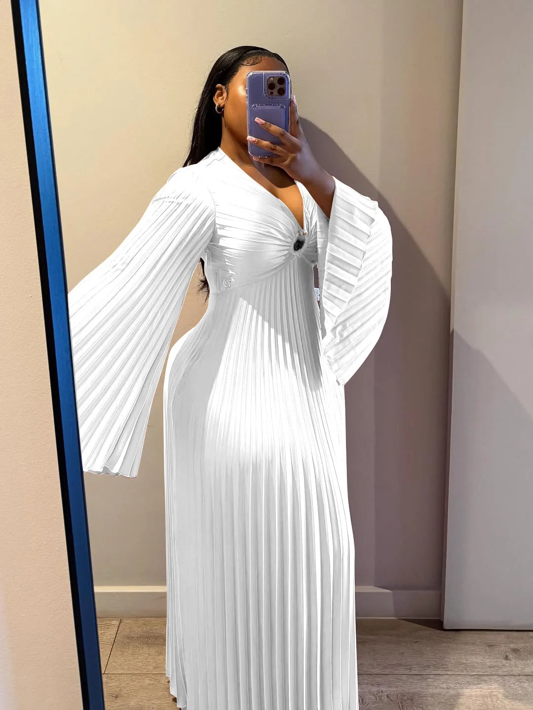 Elegant African Wedding Maxi Kaftan Dress for Women