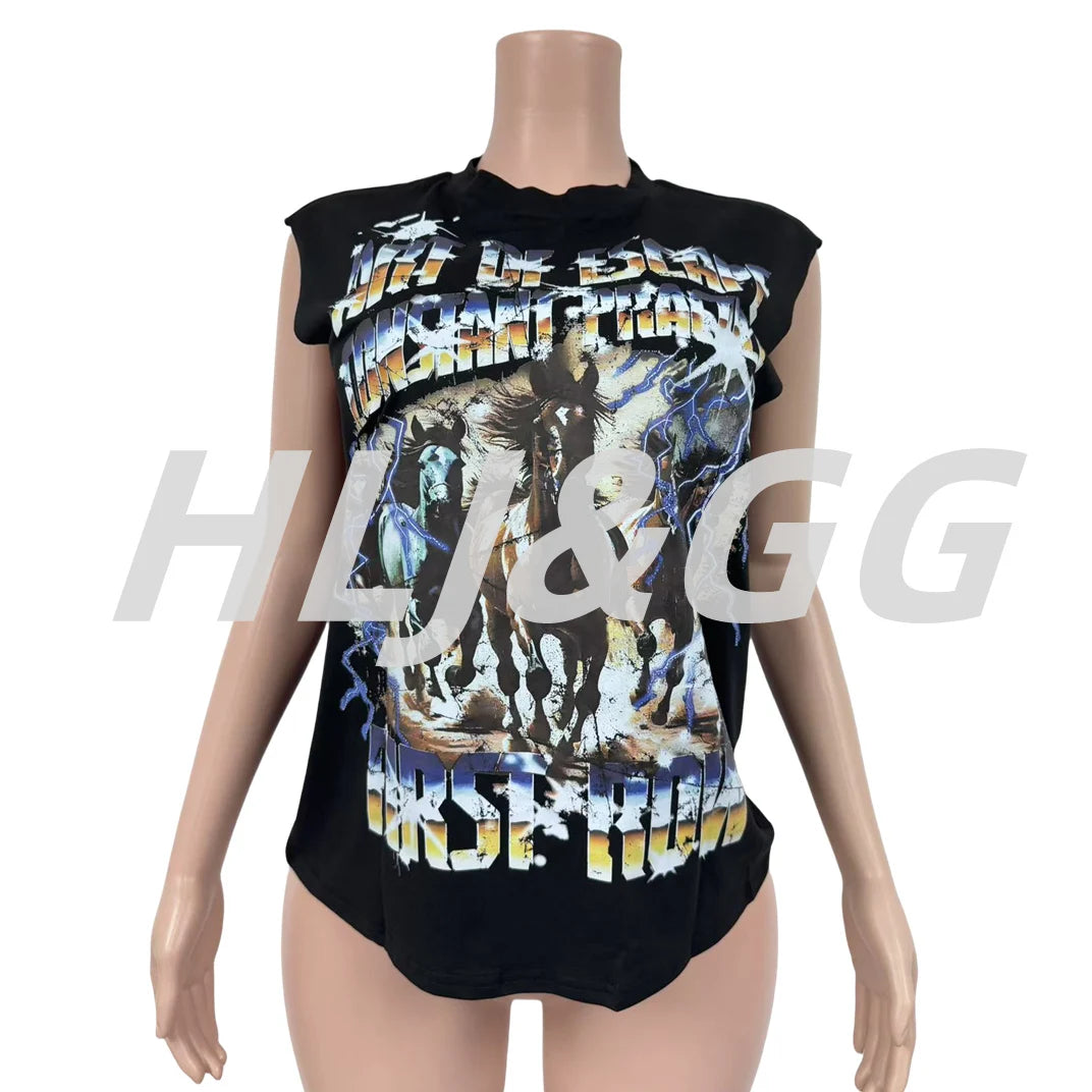Sleeveless Graphic Tee