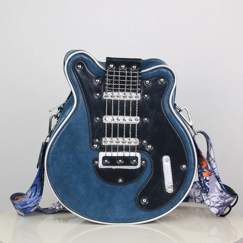Y2K Guitar Shaped Crossbody Bag
