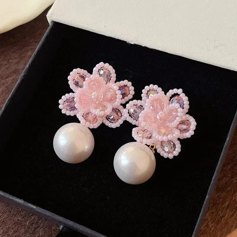 Butterfly Pearl Earrings Fashion Luxury Jewelry Wholesale