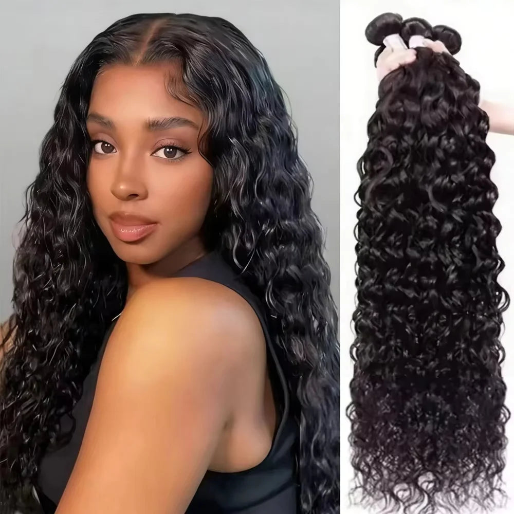 Natural Brazilian Deep Curly Human Hair Bundles for Women