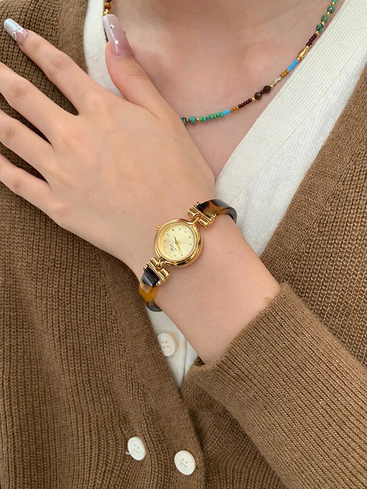 Amber Tortoiseshell Bracelet Watch