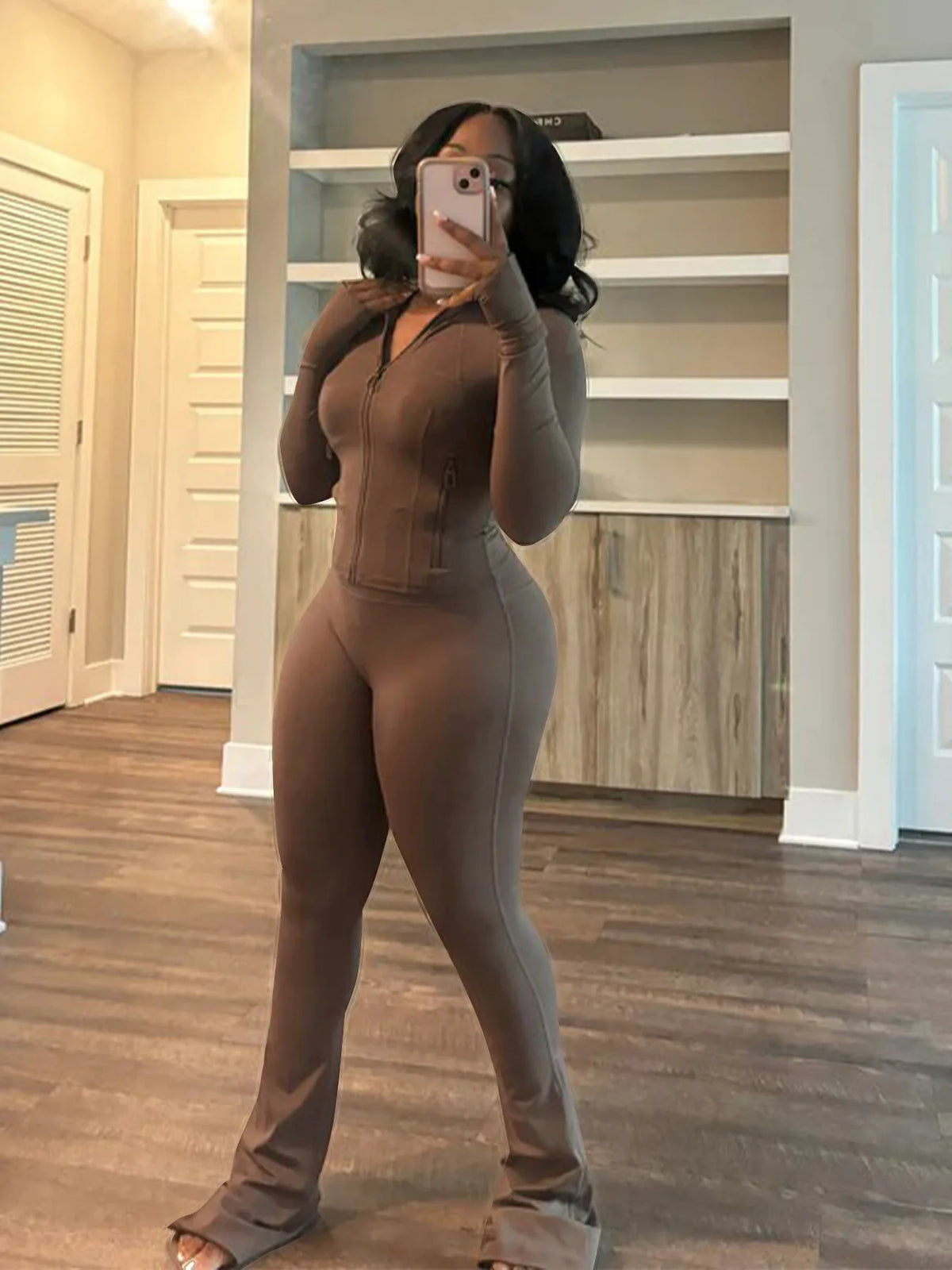 Streetwear Casual Two-Piece Tracksuit Set for Women