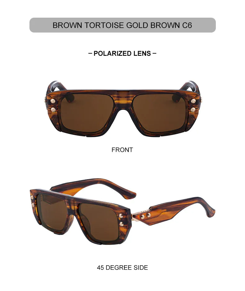 Punk Square Polarized Sunglasses