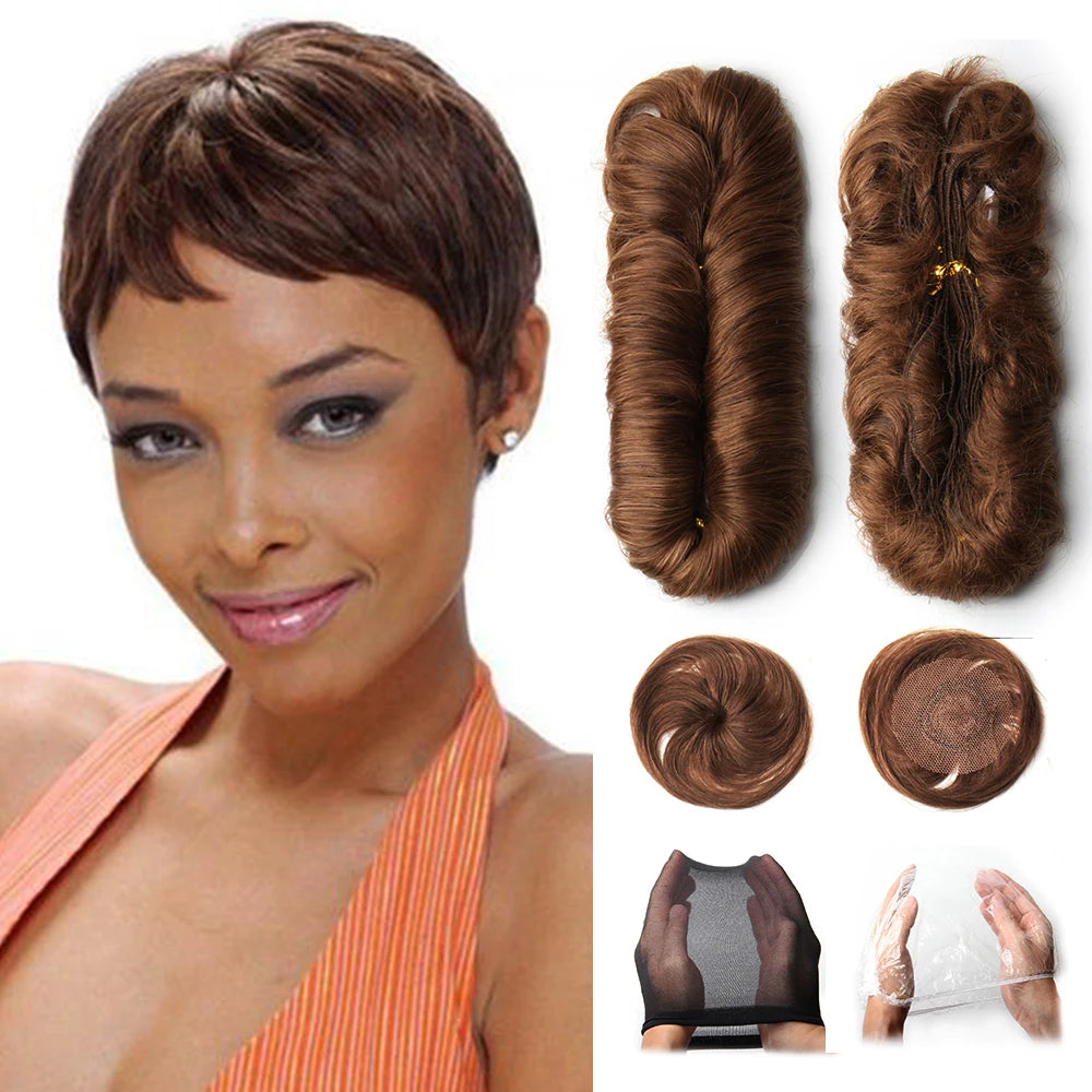 Short Human Hair Brazilian Hair Weave Bundles With Closure Ombre Curly Hair With Circular Center Closure T1b 30 99j Extensions