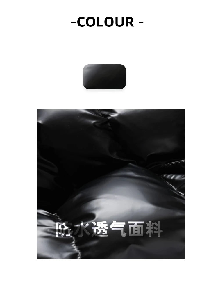 Glossy Hooded Down Jacket