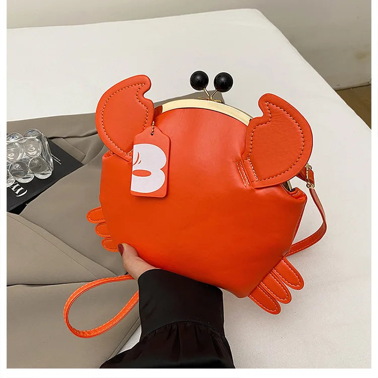 Crab Crossbody Handbag With Coin Purse