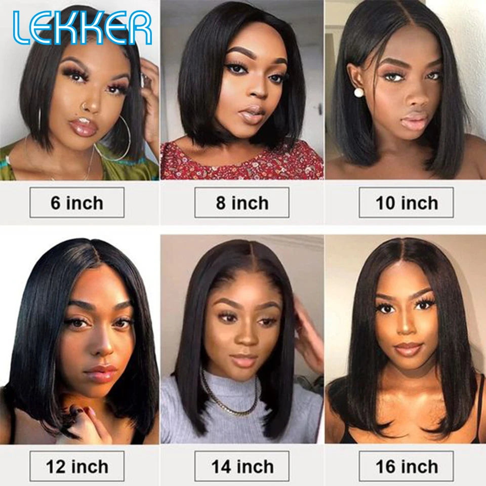 Short Pixie Straight Lace Front Human Hair Wig for Women