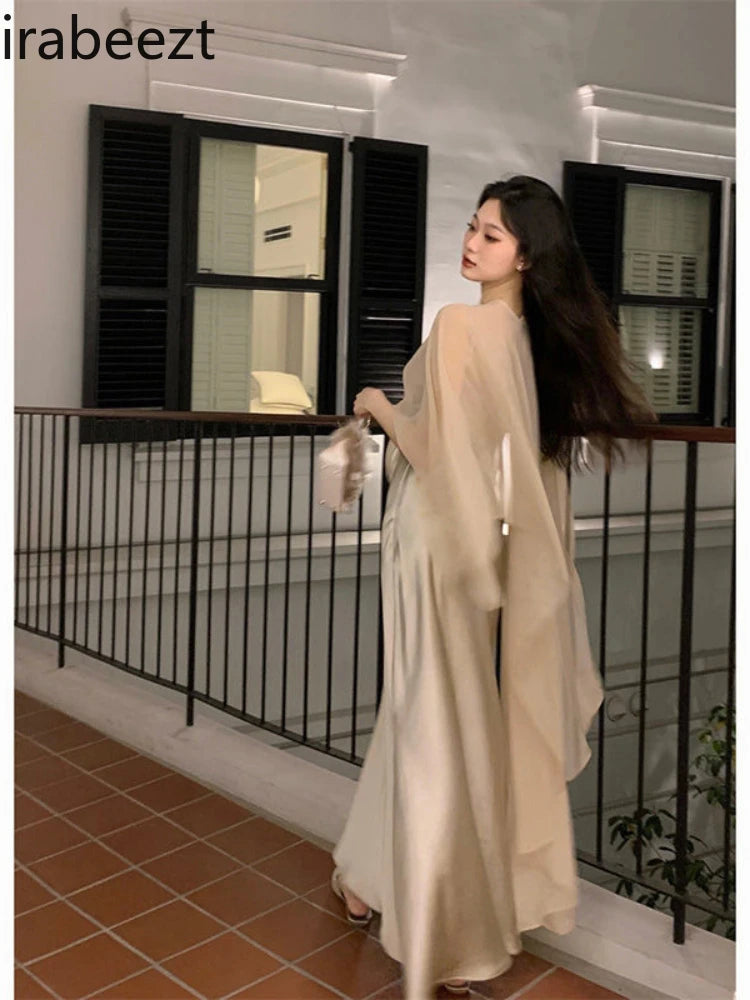 Elegant Lightweight Asymmetric Tulle Summer Blouse For Women