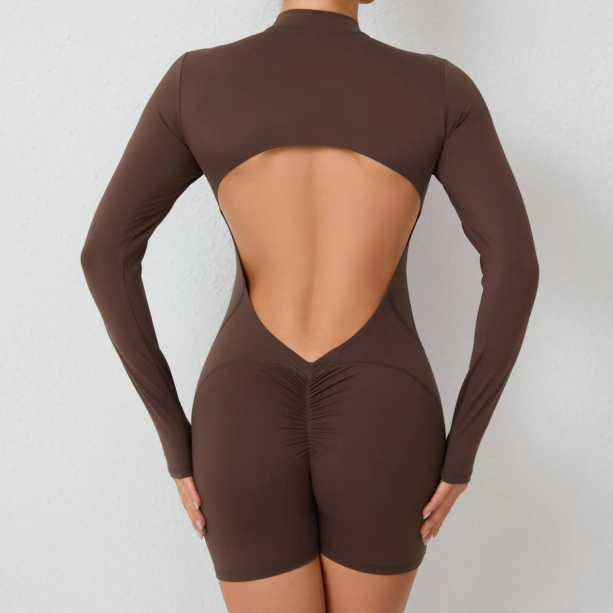 Moisture-Wicking Front Zip Jumpsuit