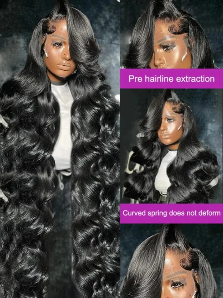13x6 Glueless Natural Body Wave Human Hair Lace Wig for Women