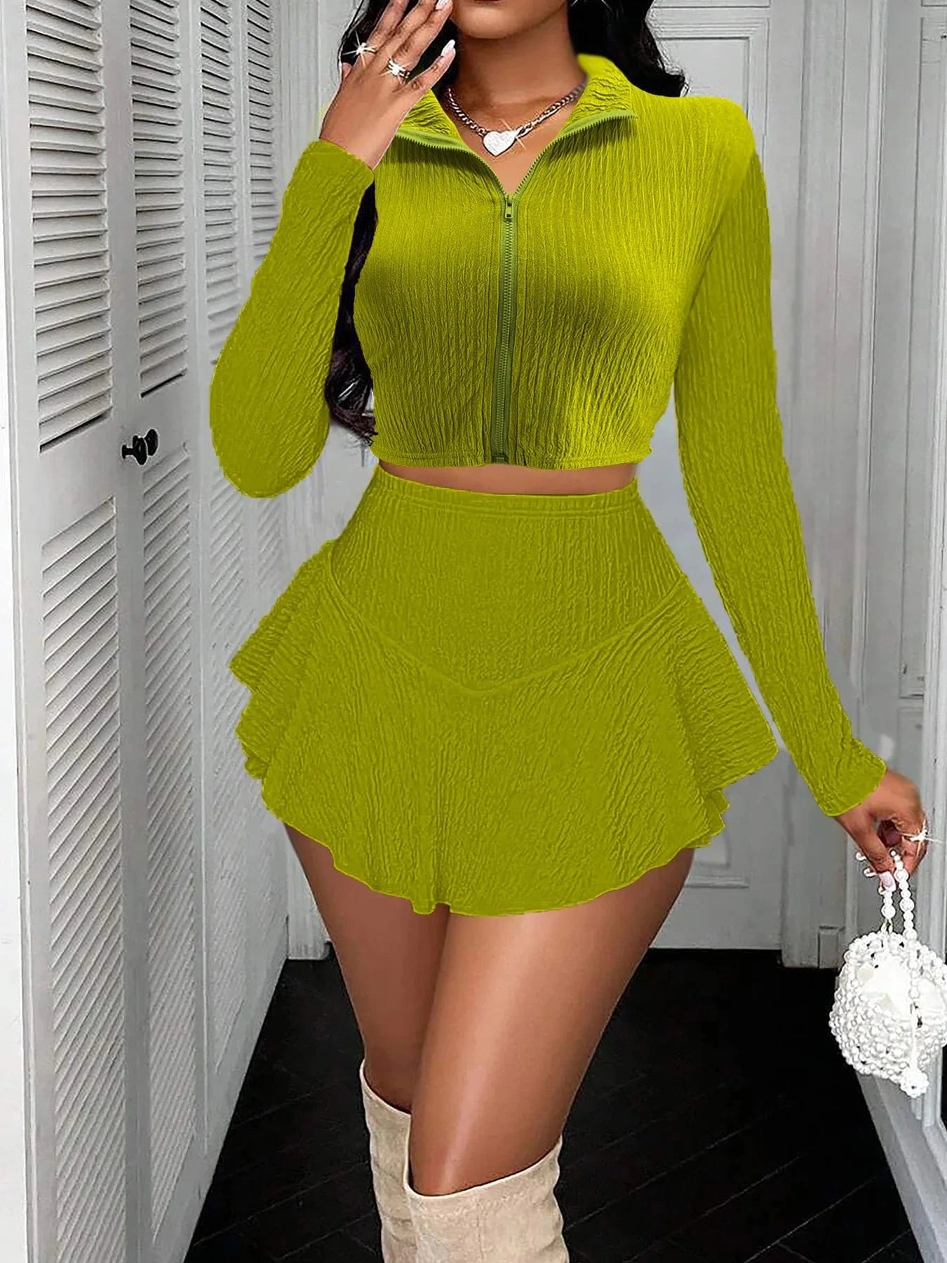 Summer Mini Skirt Outfits Sexy Women Streetwear Two Pieces Tracksuit Set Lady Night Club Matching Set
