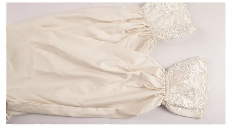 Lantern Sleeve Ruffle Shirt