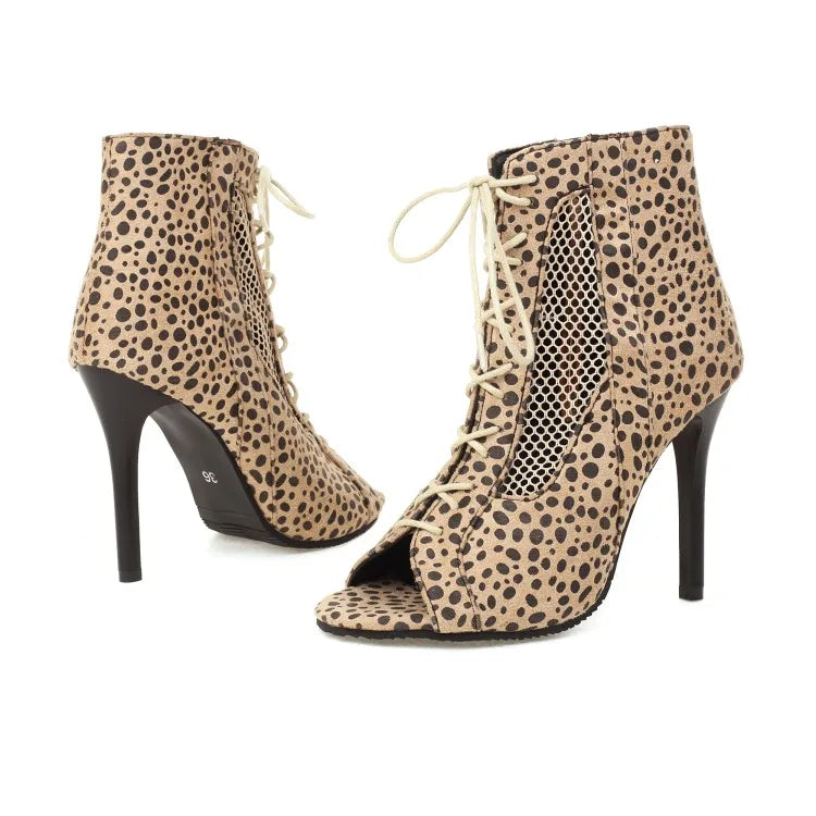 Square Buckle Peep Toe Sandals