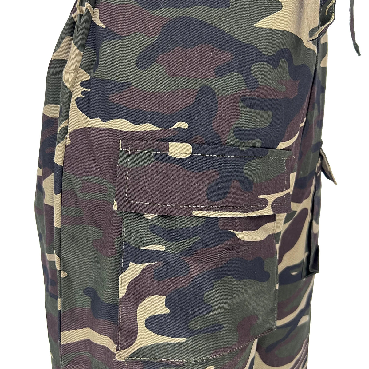 Camouflage Cargo Pocket Jumpsuit