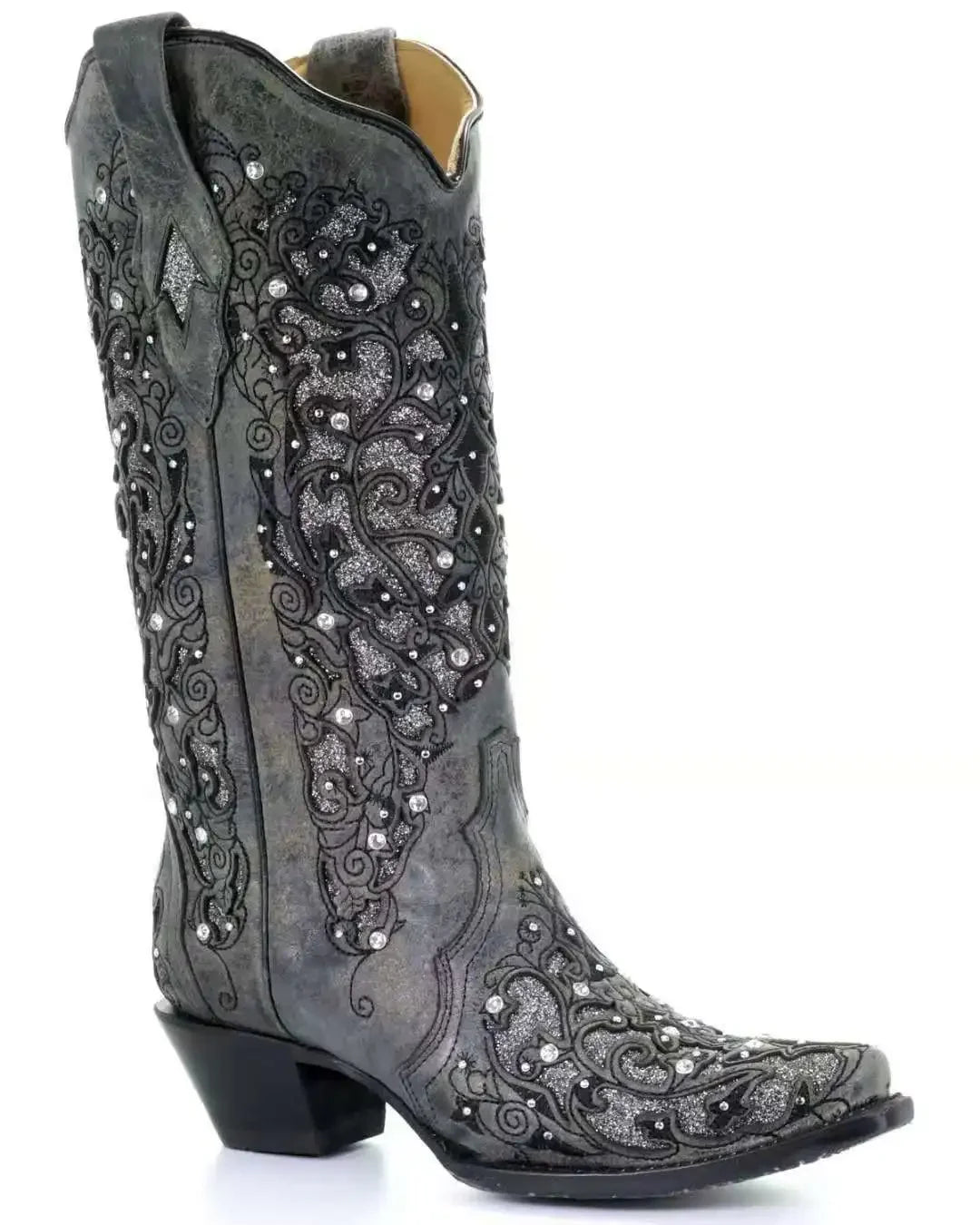 Fashionable Light Blue Suede Knee High Boots For Women