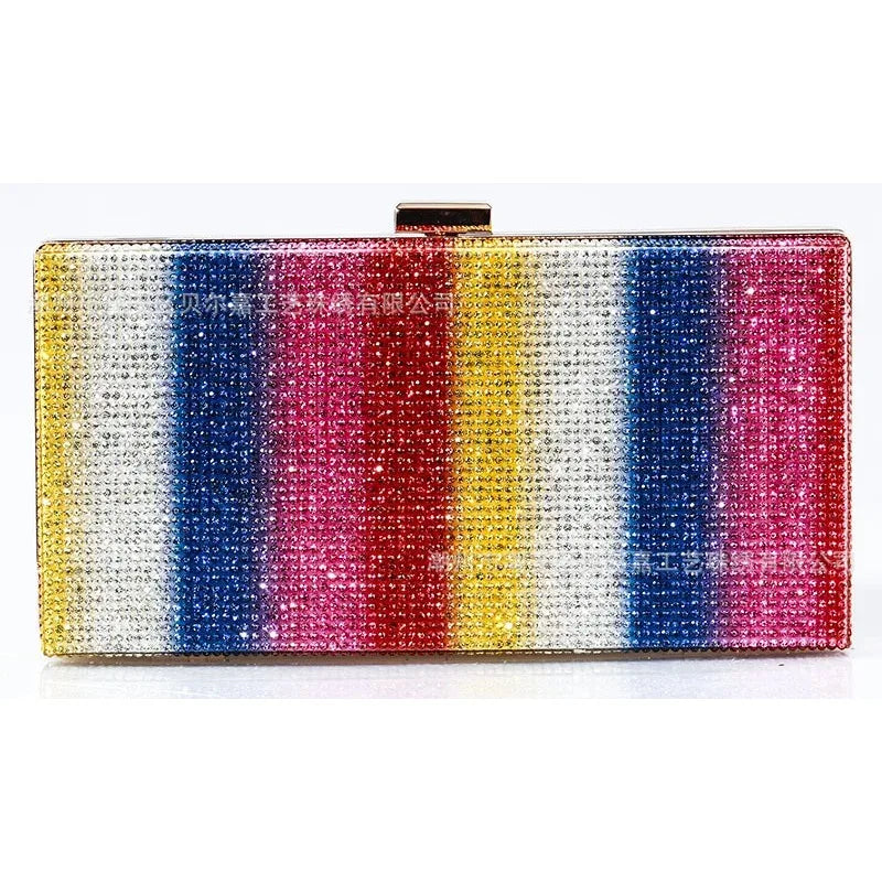 Rhinestone Diamond Evening Crossbody Clutch Bag for Women