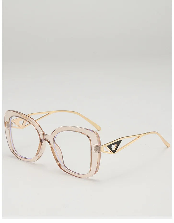 Oversized Square Blue Light Blocking Reading Glasses for Women