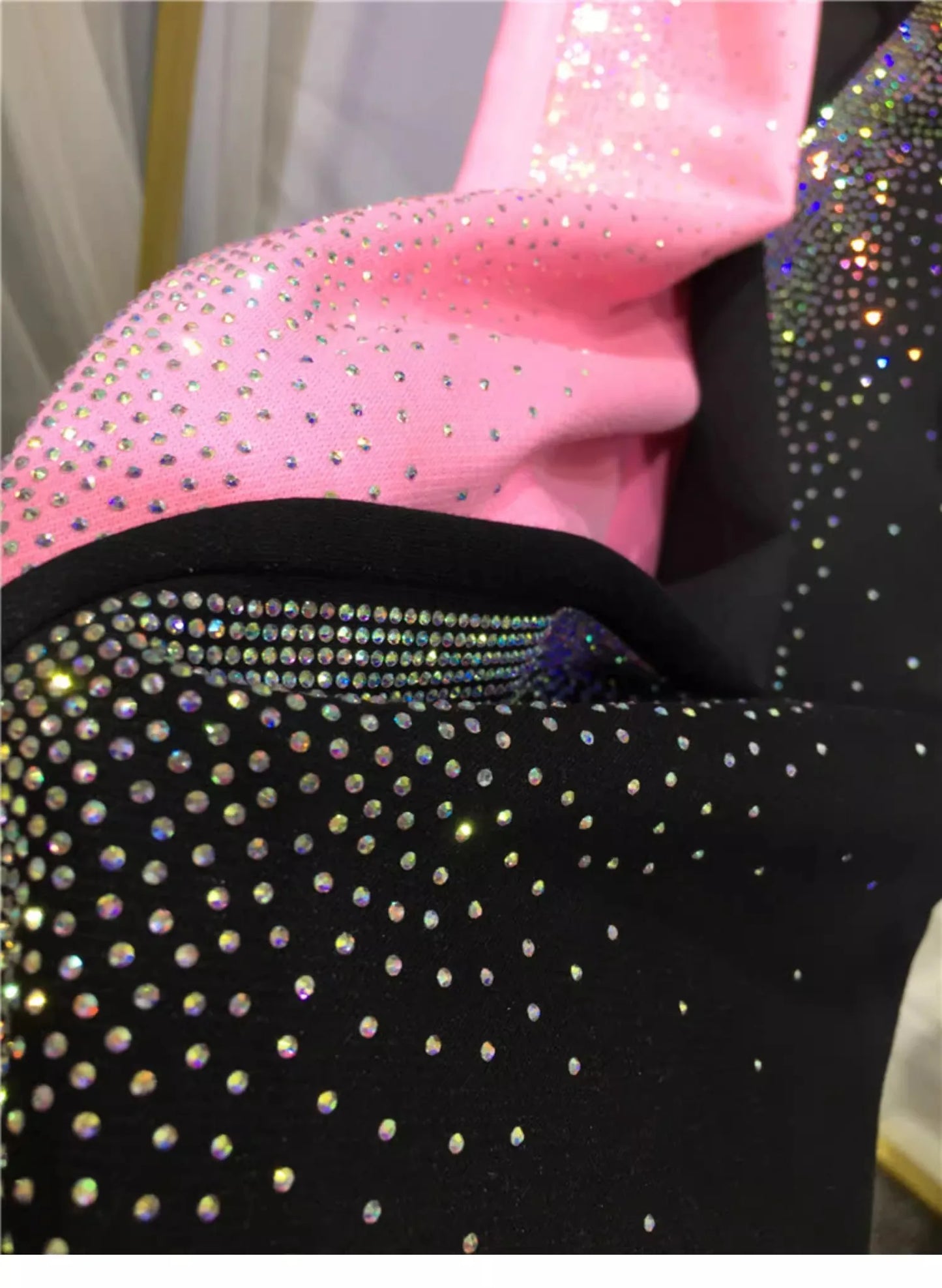 Rhinestone Embellished Sweatpants