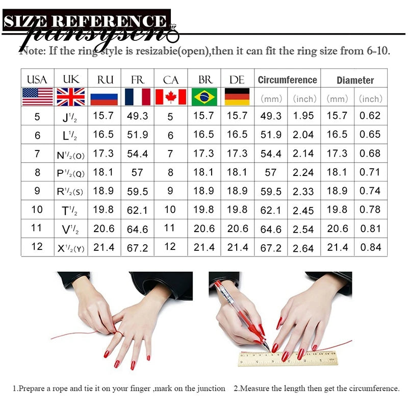 PANSYSEN Vintage 100% 925 Sterling Silver 7*7MM Heart Cut Ruby Diamond Rings for Women Wedding Engagement Fine Jewelry Ring Gift