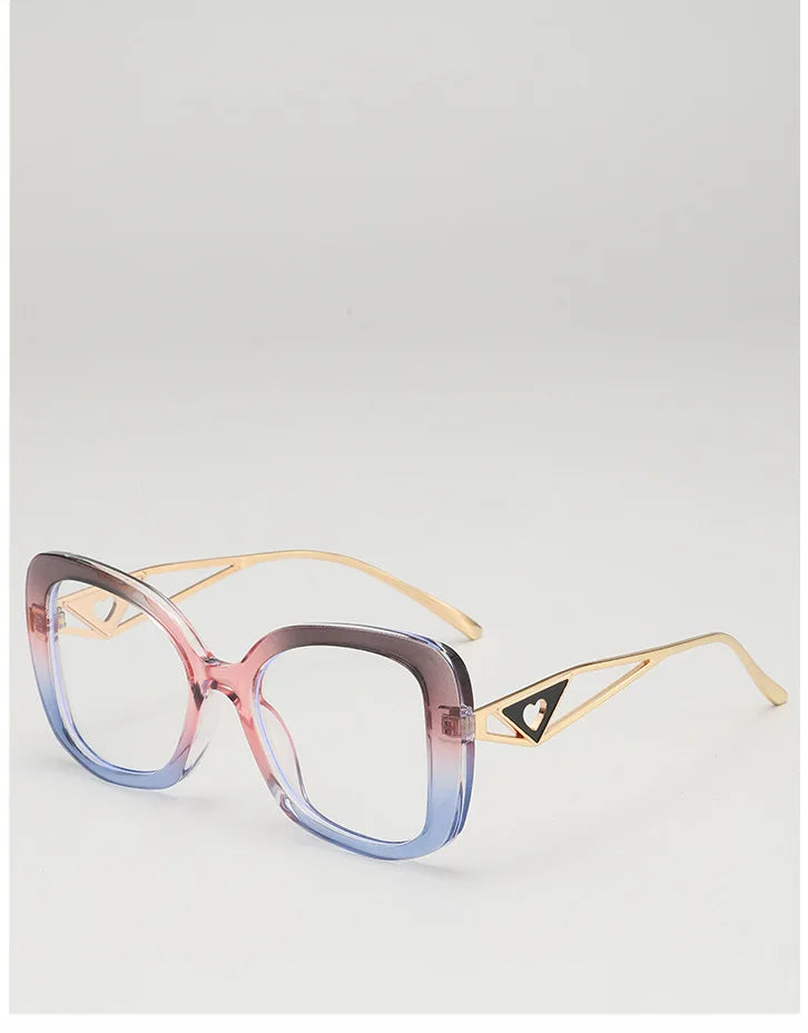 Oversized Square Blue Light Blocking Reading Glasses for Women