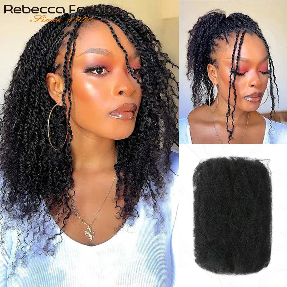 Afro Kinky Bulk Human Hair Loc Extensions for Women