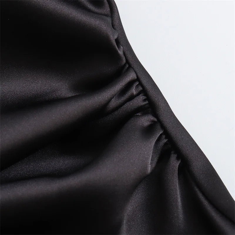 Summer Women's Satin Long Dresses Fashion Sleeveless Elegant Evening Party Dresses