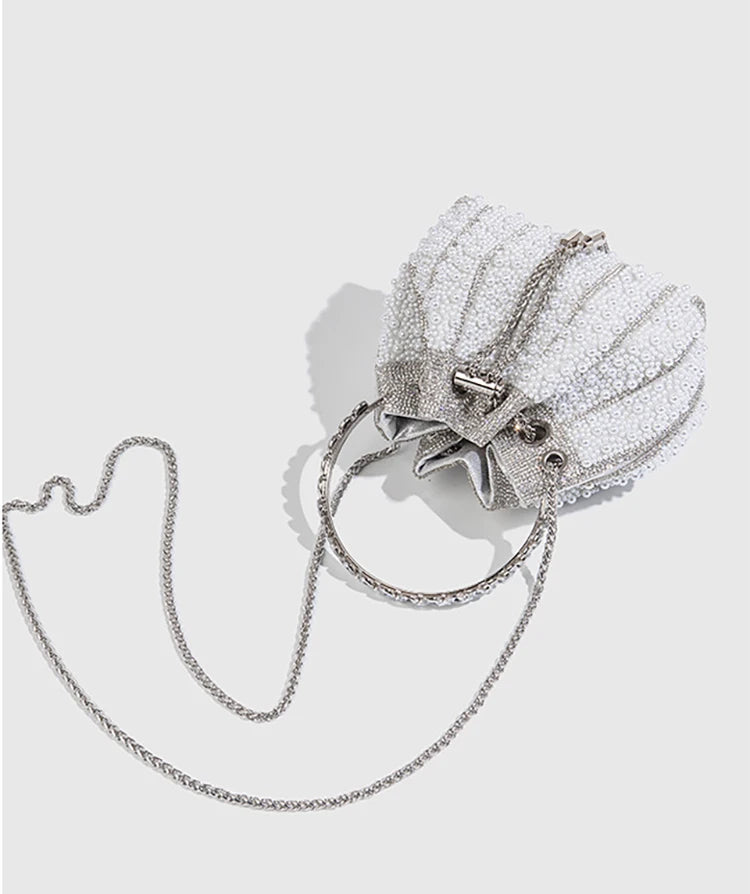 Pearl And Rhinestone Evening Clutch