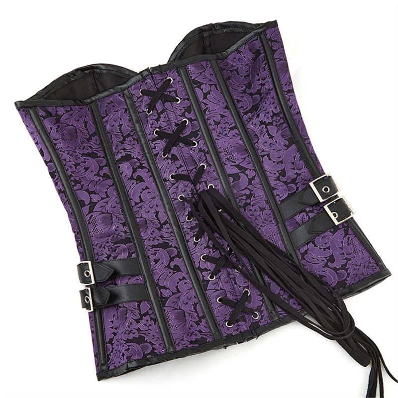 Elegant Retro Gothic Overbust Corset Tops for Women
