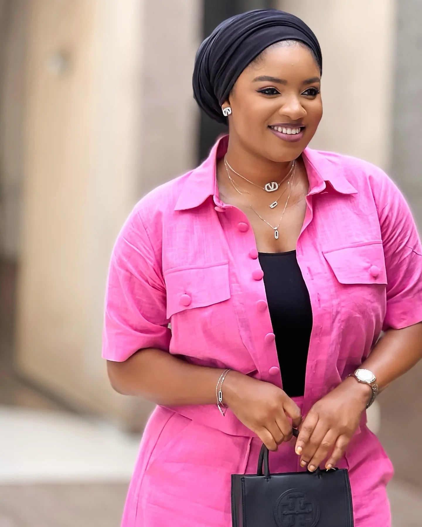 Two Pieces Women Pant Sets Solid Matching Sets Pocket Button Short Sleeve Top Empire Waist Wide Leg Pants Loose Fit 2025 Summer