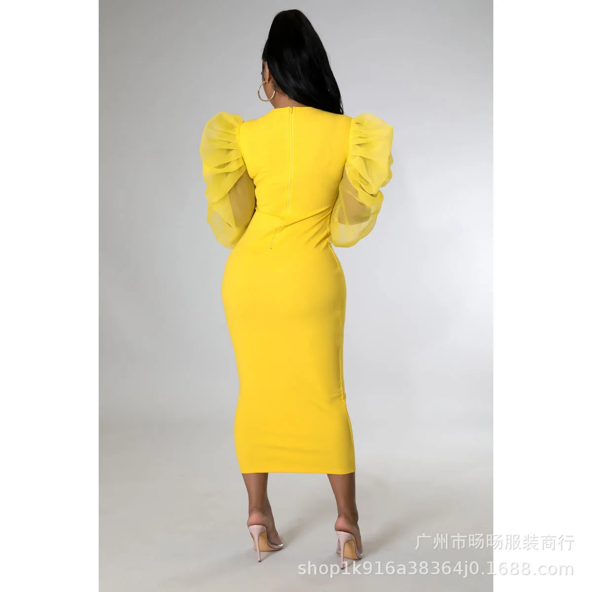 Women White Long Dress Lace Lantern Full Sleeve Round Neck A Line Dresses Elegant Ladies Splice Skirts Autumn Formal Vestidos