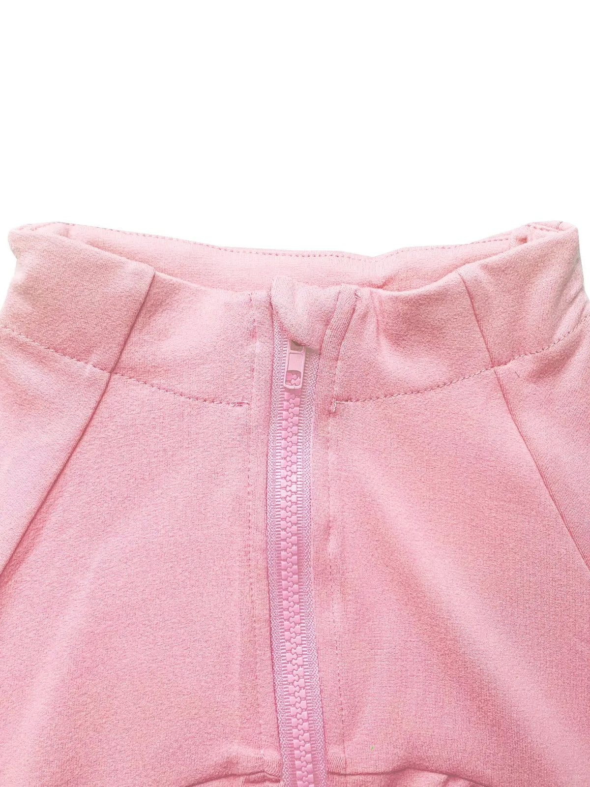 Zip Jacket And High Waist Jogger Set