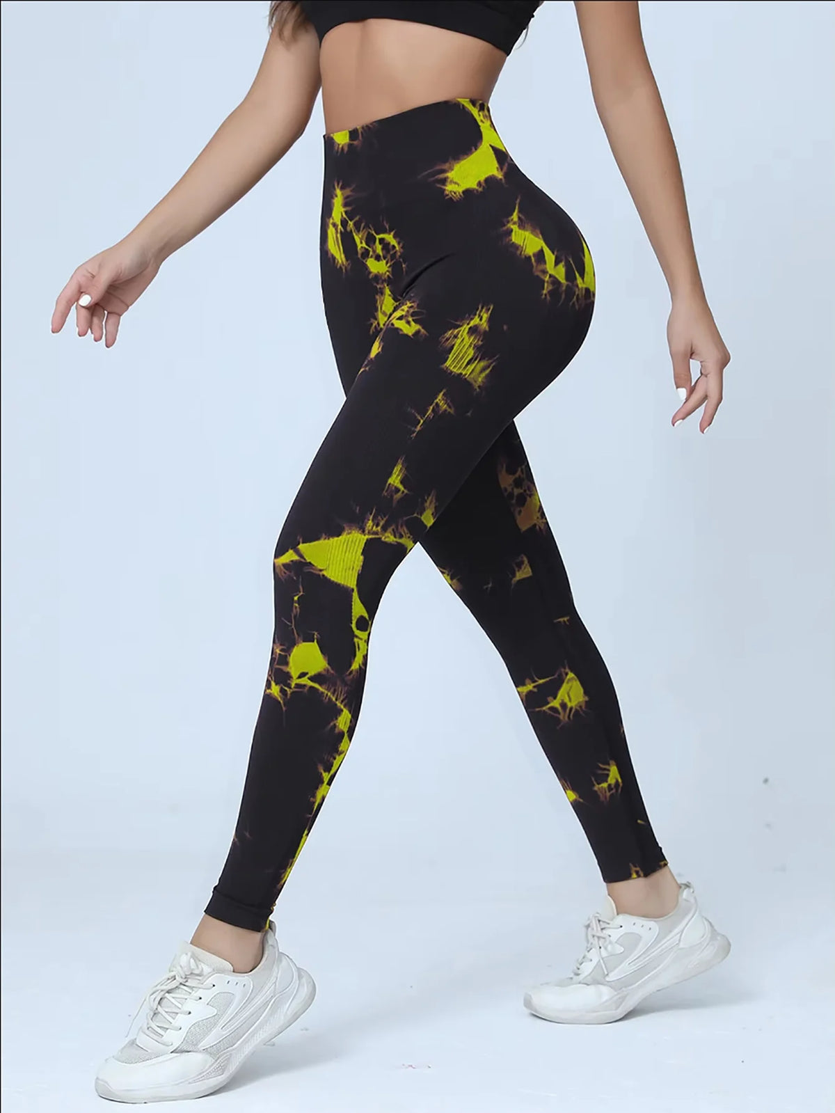 Seamless Push-Up Tie-Dye Leggings