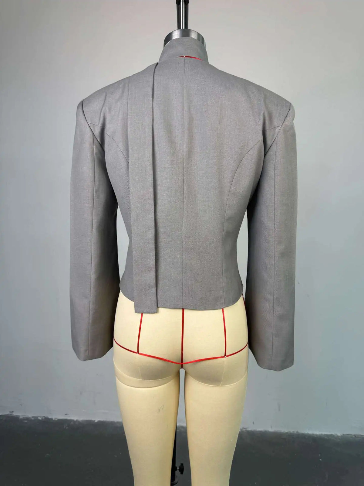 Elegant V Neck Long Sleeve Blazer Jacket for Women