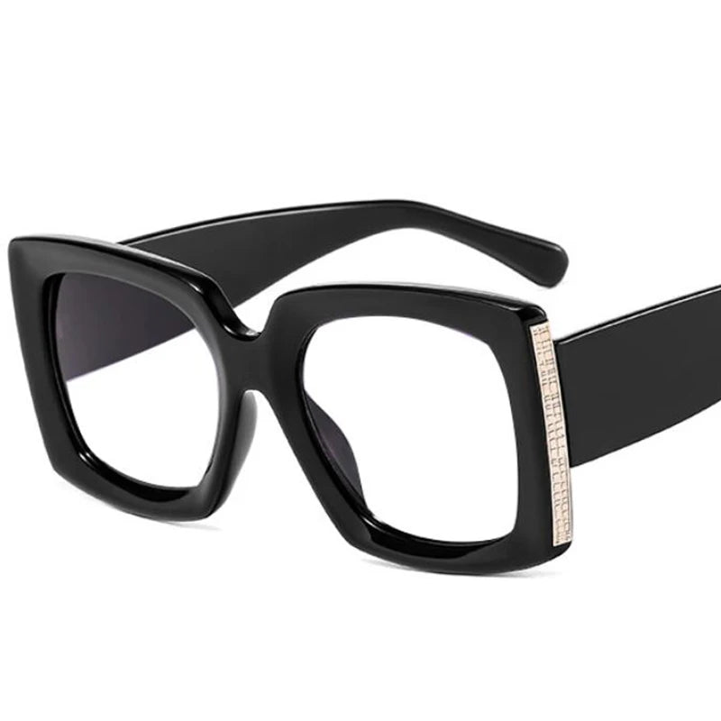 Oversized Square Blue Light Reading Glasses for Women