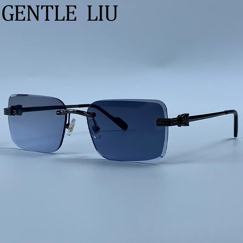 Rimless Photochromic Sunglasses
